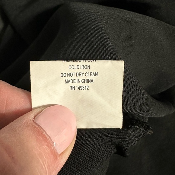 Selfie Leslie BLACK Downtown Cami Strap Front Split MIDI Dress, Size Medium (v) - Picture 11 of 11